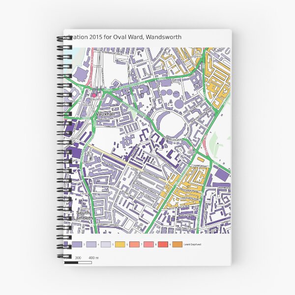 Item preview, Multiple Deprivation Oval ward, Wandsworth designed and sold by ianturton.