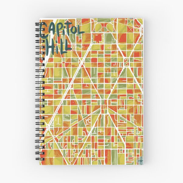 Item preview, Capitol Hill Washington DC Map Art designed and sold by KristenAlicia.