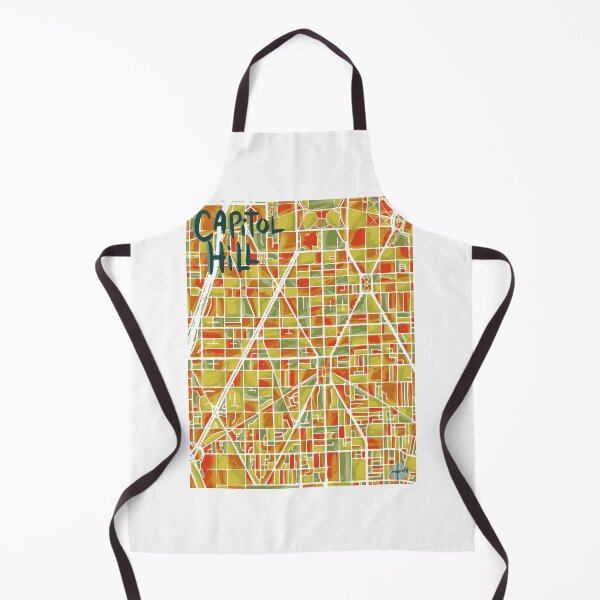 Item preview, Capitol Hill Washington DC Map Art designed and sold by KristenAlicia.
