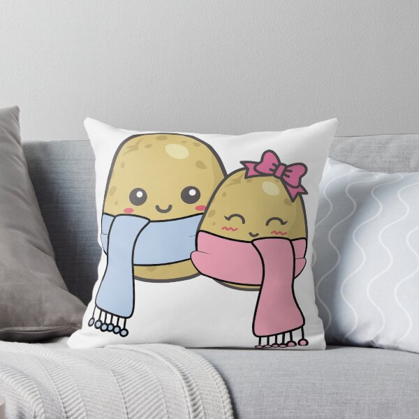 Item preview, Little Winter Kawaii Potato Couple With Scarfs designed and sold by AGoldenEmerald.