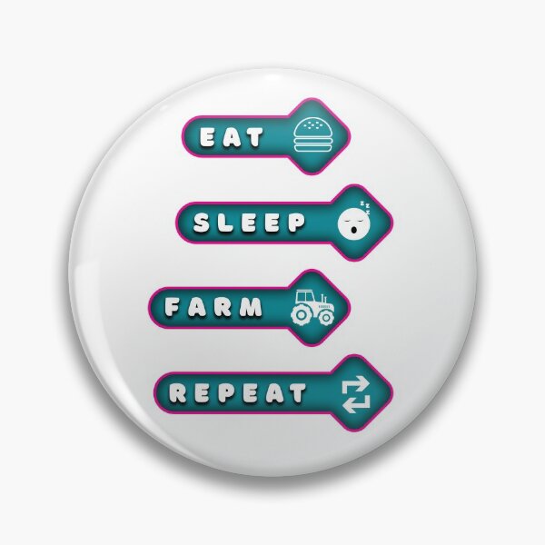 Item preview, COMER DORMIR GRANJA REPETIR designed and sold by MOUHAMMADGAMIL.