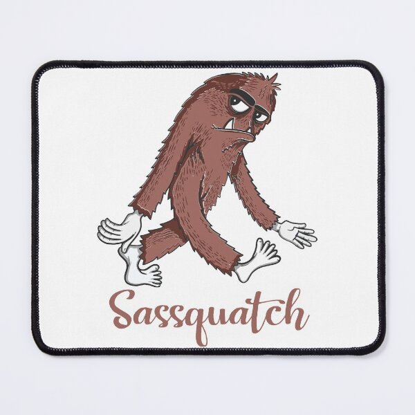 Item preview, Sassquatch - Badass With An Attitude To Match - White Italic  designed and sold by crazycollective.