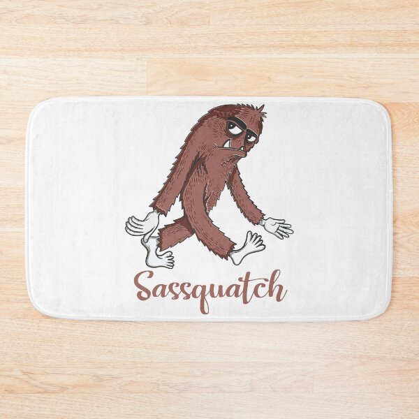 Item preview, Sassquatch - Badass With An Attitude To Match - White Italic  designed and sold by crazycollective.