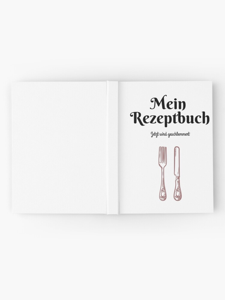 Recipe Book Blank Hardcover Journal for Sale by spaceopy