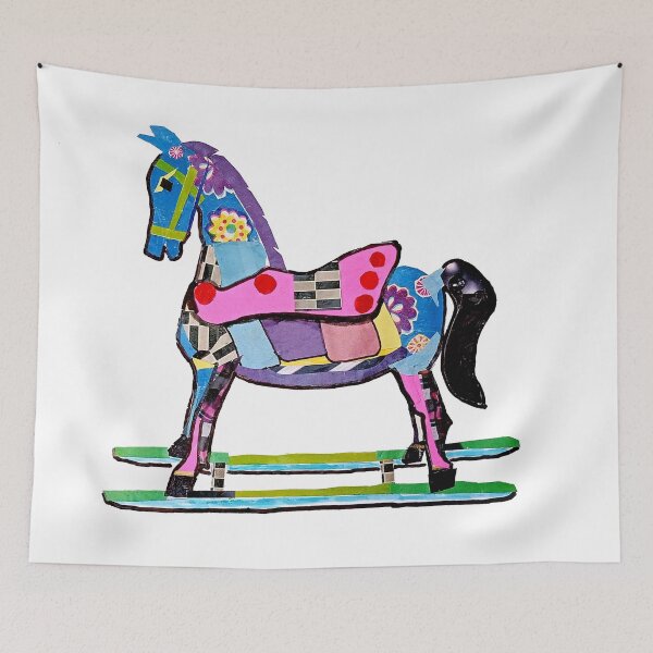 Item preview, Little horse. Colorful Pony. Collage artwork designed and sold by Galeria-S.