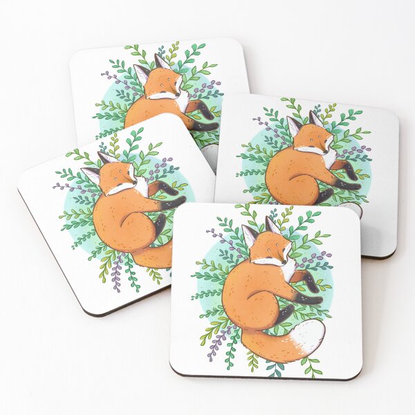 Item preview, Sleepy Plant Fox designed and sold by kattvalk.