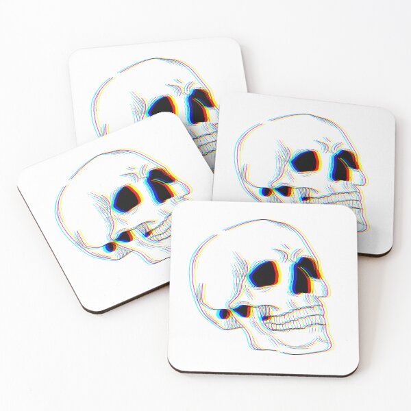 Item preview, Glitch skull designed and sold by MyLucidDreams.