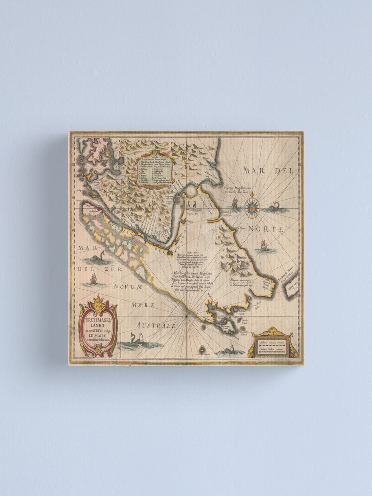 Alternate view of Old map 4 Canvas Print