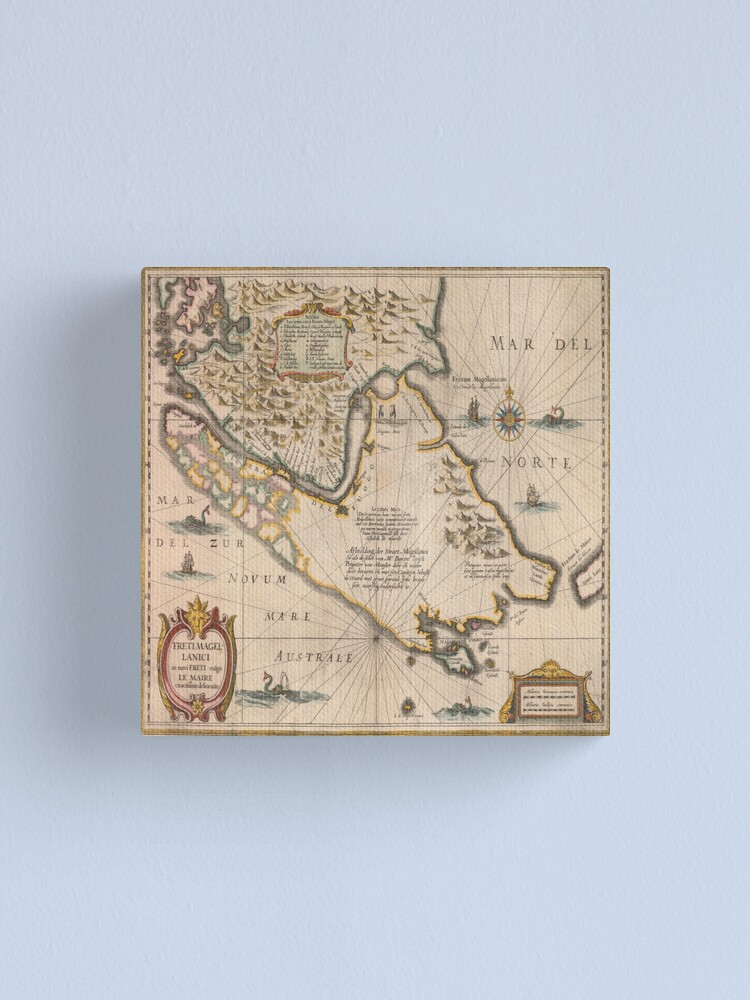 Alternate view of Old map 4 Canvas Print