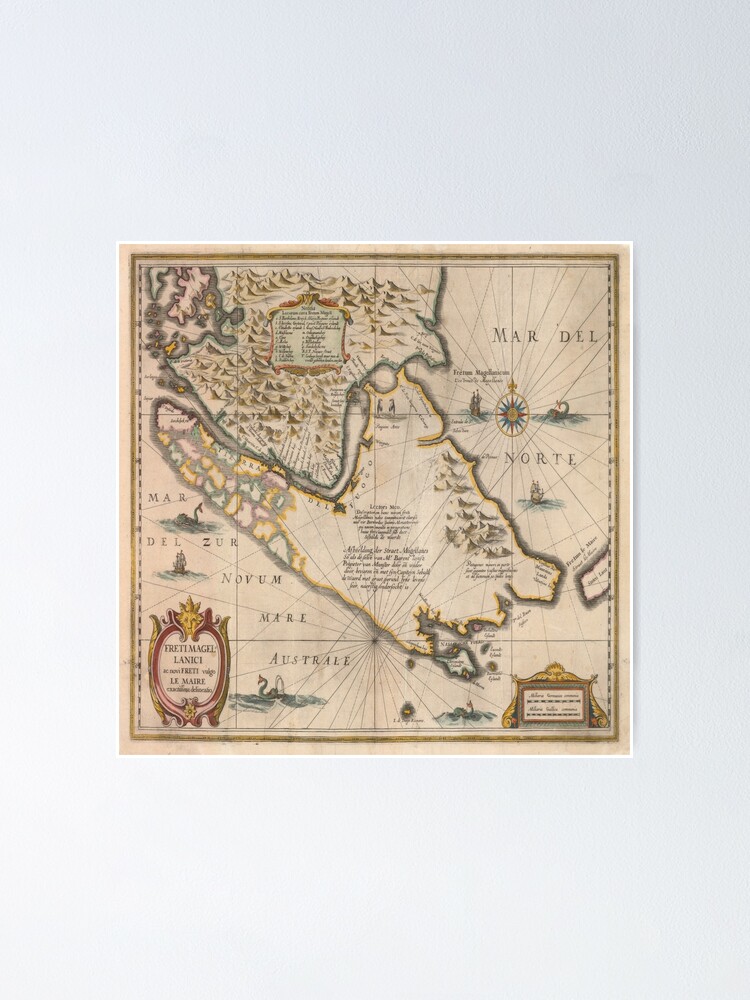 Alternate view of Old map 4 Poster
