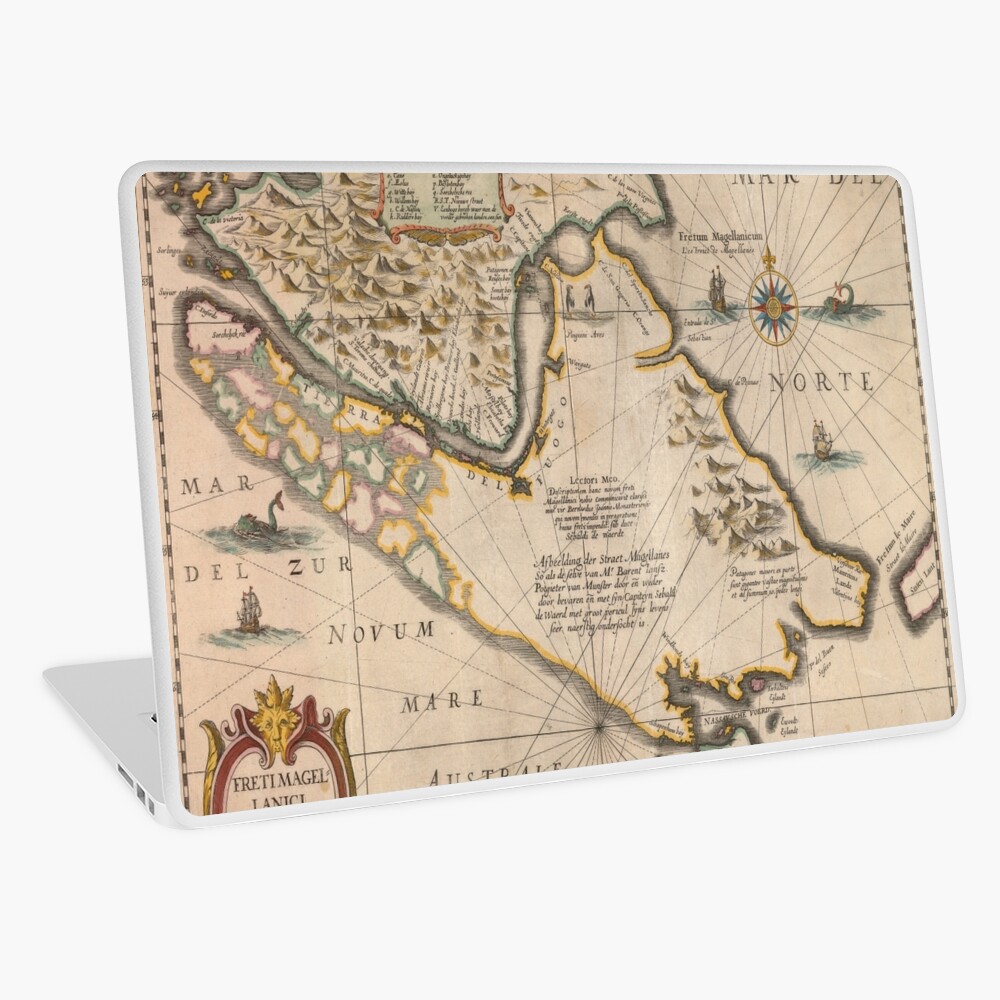 Old map 4 Laptop Skin
