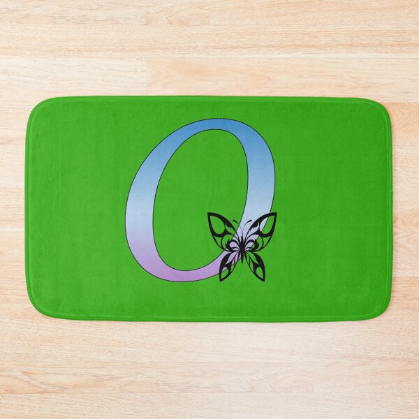 Item preview, Butterfly Silhouette on Monogram Letter O Gradient Blue Purple designed and sold by AliCatOriginals.