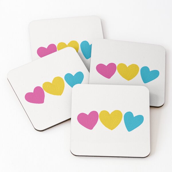 Item preview, Pansexual love hearts designed and sold by Sharon111.