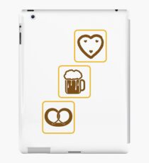cool design drinking team pretzels beer pitcher drinking drinking party celebrate gingerbread heart pitcher fun eating hunger drinking alcohol symbol cool shirt oktoberfest iPad Case/Skin