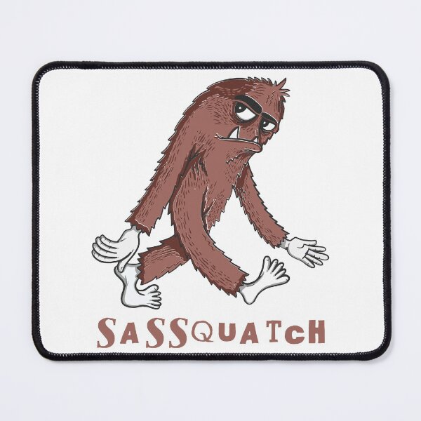 Item preview, Sassquatch - Badass With An Attitude To Match - White Blocks designed and sold by crazycollective.