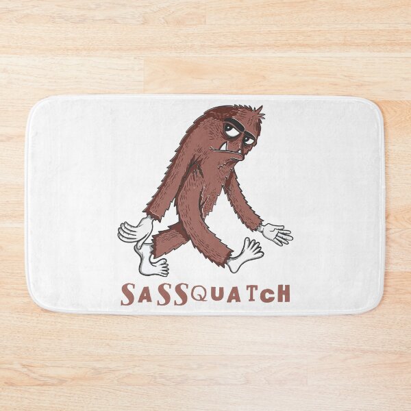 Item preview, Sassquatch - Badass With An Attitude To Match - White Blocks designed and sold by crazycollective.