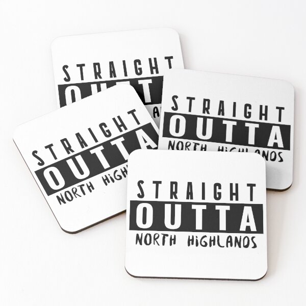 Item preview, STRAIGHT OUTTA NORTH HIGHLANDS CALIFORNIA designed and sold by BestCoolStuff.
