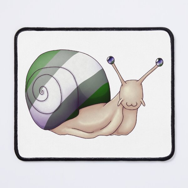Item preview, Gray Aromantic Pride Snail designed and sold by PrideSnails.