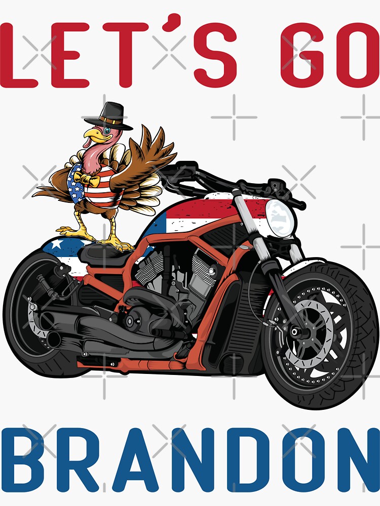 Let's Go Brandon Motorcycle Flag