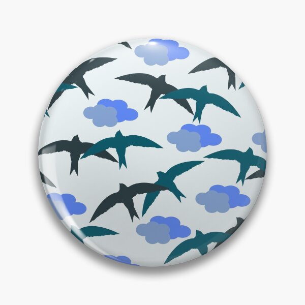 Item preview, Multi Colored Swallow Bird Everybirdy Pattern designed and sold by thecooltable.