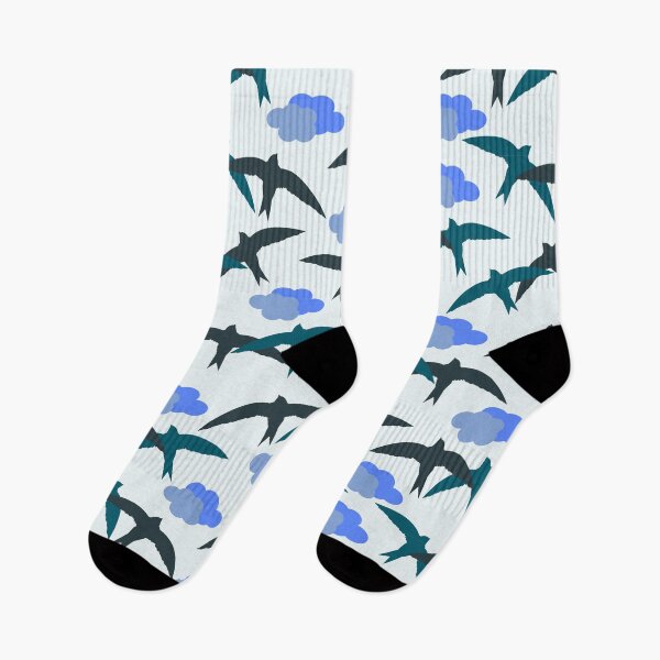 Item preview, Multi Colored Swallow Bird Everybirdy Pattern designed and sold by thecooltable.