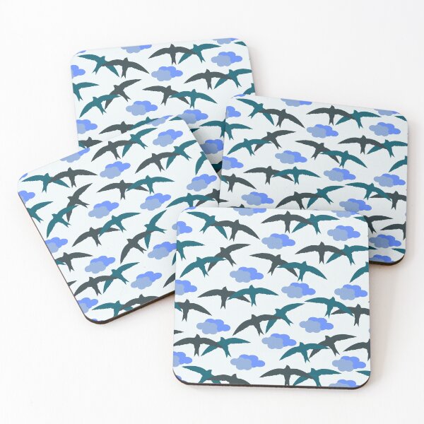 Item preview, Multi Colored Swallow Bird Everybirdy Pattern designed and sold by thecooltable.