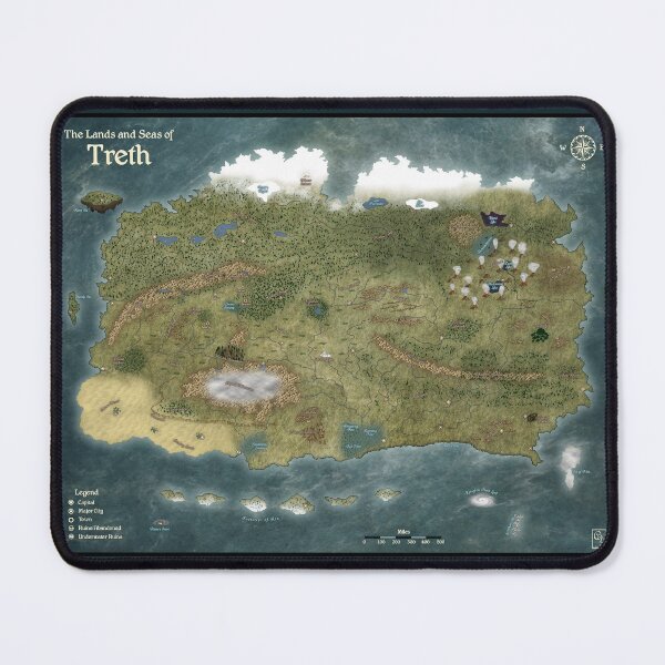 Item preview, Treth: Beesong Chronicles Map designed and sold by Benjamin Medrano.