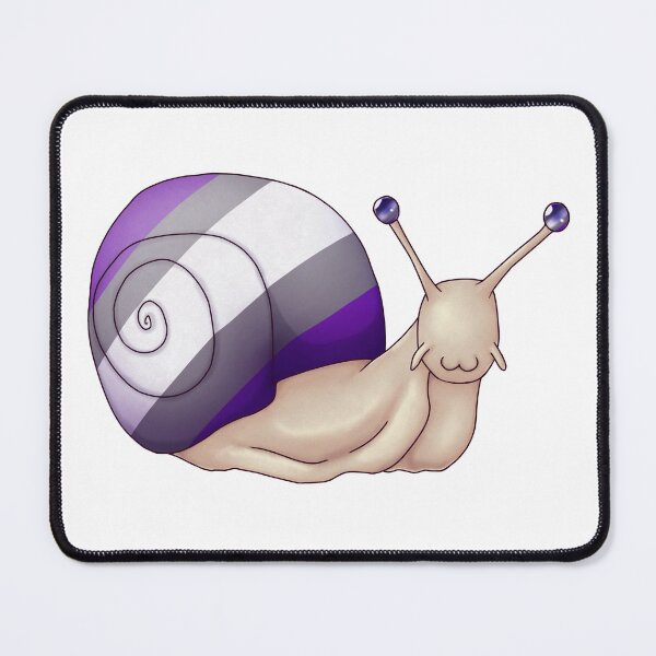 Item preview, Gray Asexual Pride Snail designed and sold by PrideSnails.