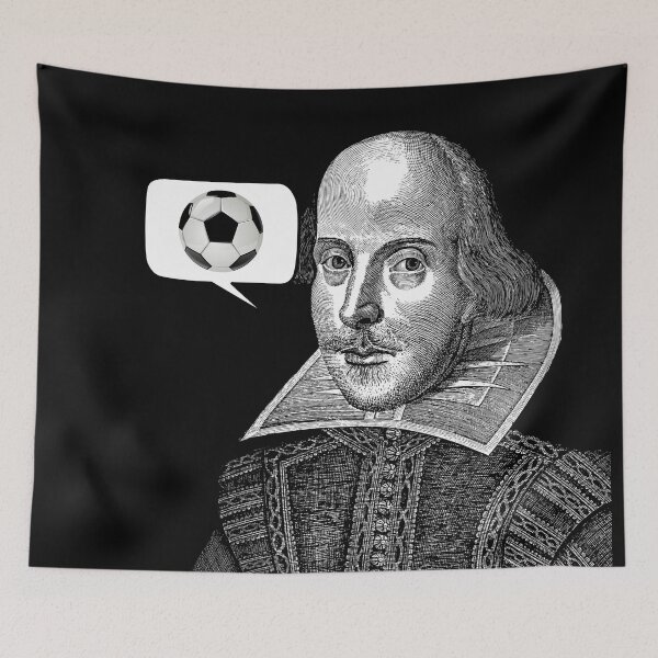 Item preview, Soccer/Football Shakespeare Thought Bubble Renaissance Fair Festival  designed and sold by Candlewood Museum & Gift Shoppe.