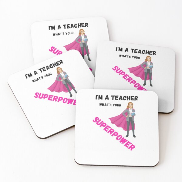 Item preview, I'M A TEACHER WHATS YOUR SUPERPOWER designed and sold by Clurixious.