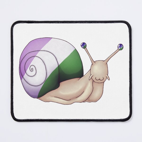 Item preview, Genderqueer Pride Snail designed and sold by PrideSnails.