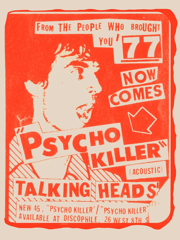 Talking Heads Psycho Killer T-Shirts for Sale | Redbubble