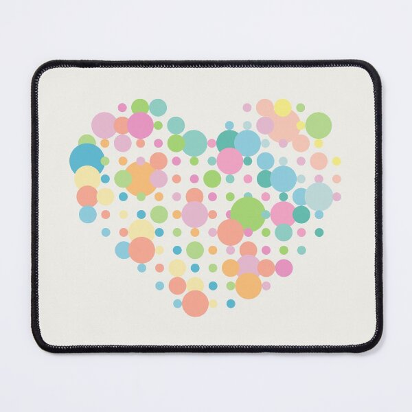 Item preview, Heart - dottet design in pastel colours designed and sold by greatnorris.