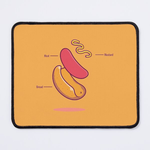 Item preview, Flying hotdog "Hot dog" designed and sold by Ubenart.