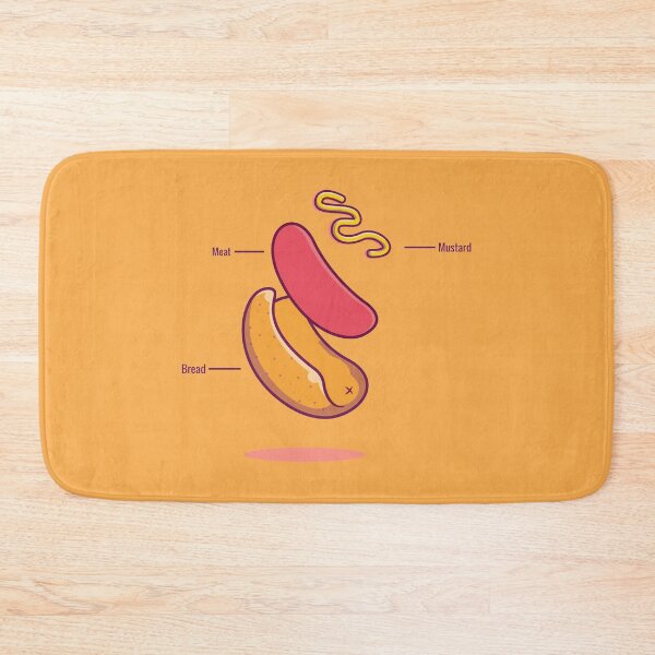 Item preview, Flying hotdog "Hot dog" designed and sold by Ubenart.