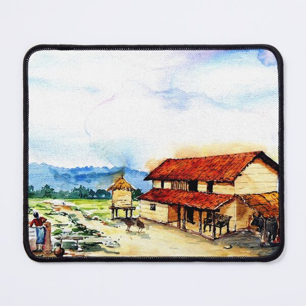 Item preview, Rural Barn Watercolor Painting designed and sold by Whimsy Art.