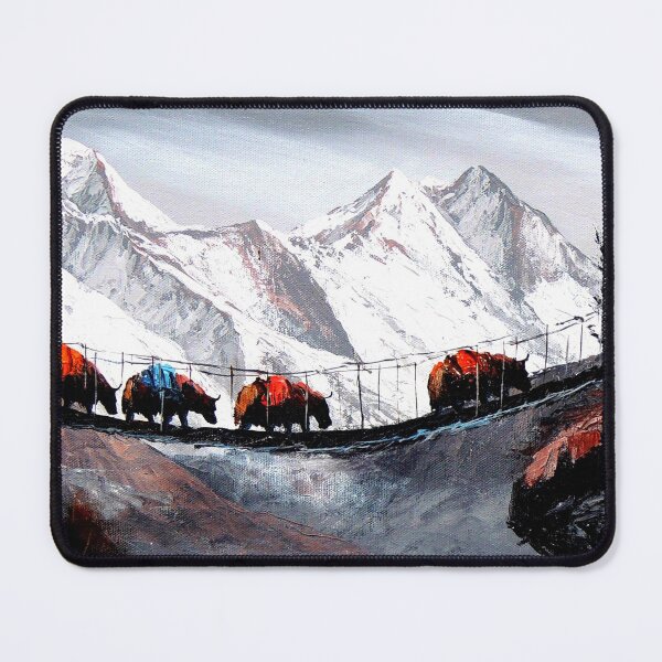 Item preview, Herd Of Mountain Yaks Himalaya designed and sold by Whimsy Art.