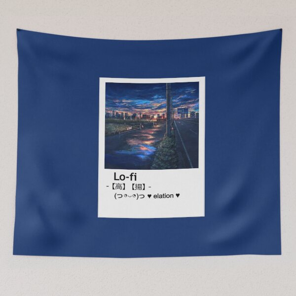 Item preview, aesthetic japanese cities wallpapers Osaka Lo-fi designed and sold by Design Repo.