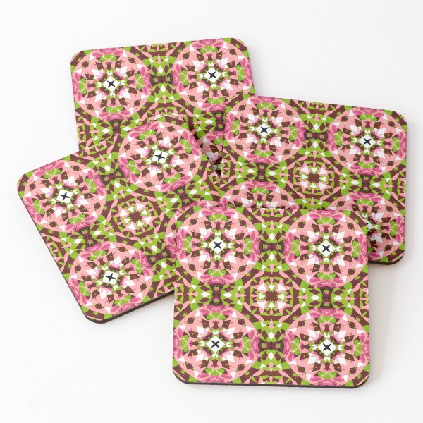 Item preview, Modern Autumn Fall Pink Brown Green Geometric Design Pattern designed and sold by PatternPerfect.