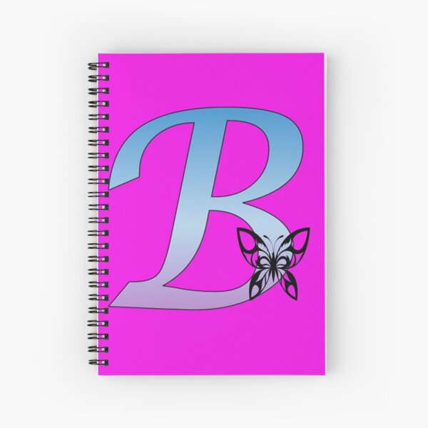 Item preview, Butterfly Silhouette on Monogram Letter B Gradient Blue Purple designed and sold by AliCatOriginals.