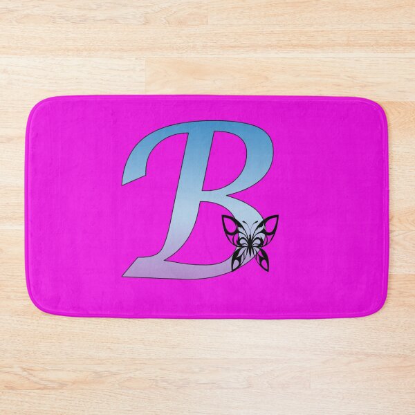 Item preview, Butterfly Silhouette on Monogram Letter B Gradient Blue Purple designed and sold by AliCatOriginals.