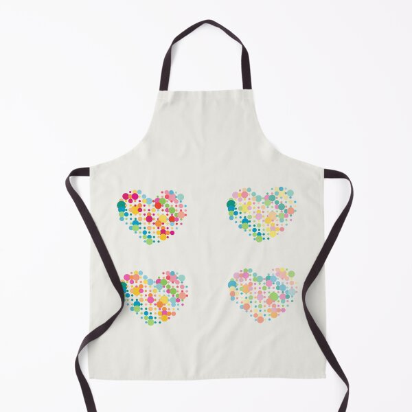 Item preview, 4 Hearts in pastel neon colours designed and sold by greatnorris.