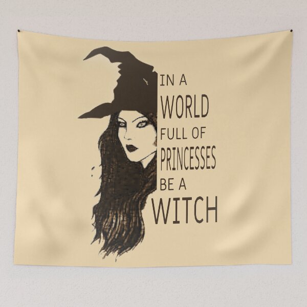 Item preview, IN A WORLD FULL OF PRINCESSES BE A WITCH Funny Halloween 2021 designed and sold by TeesFashion.