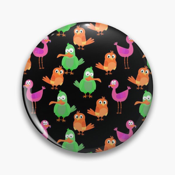 Item preview, Funny Bright Colored Bird Everybirdy Pattern designed and sold by thecooltable.