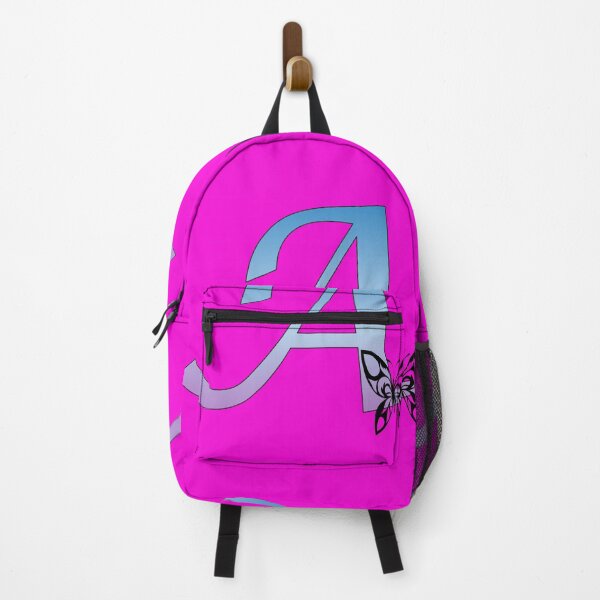 Item preview, Butterfly Silhouette on Monogram Letter A Gradient Blue Purple designed and sold by AliCatOriginals.