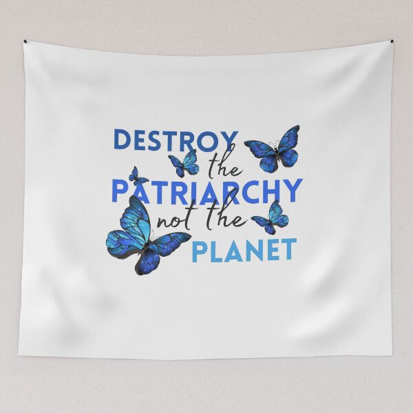 Item preview, Destroy the Patriarchy Not the Plant | Activist Stickers designed and sold by MiaDelelai.