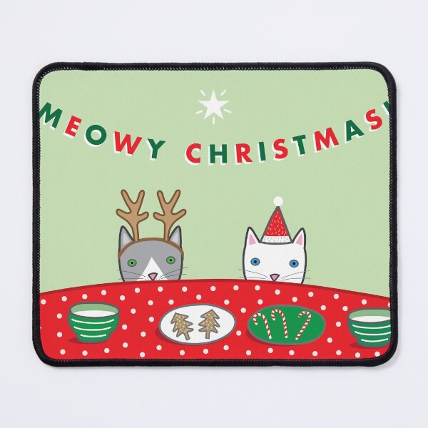 Item preview, Meowy Christmas Cats designed and sold by dreamingdogs.