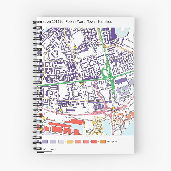 Item preview, Multiple Deprivation Poplar ward, Tower Hamlets designed and sold by ianturton.