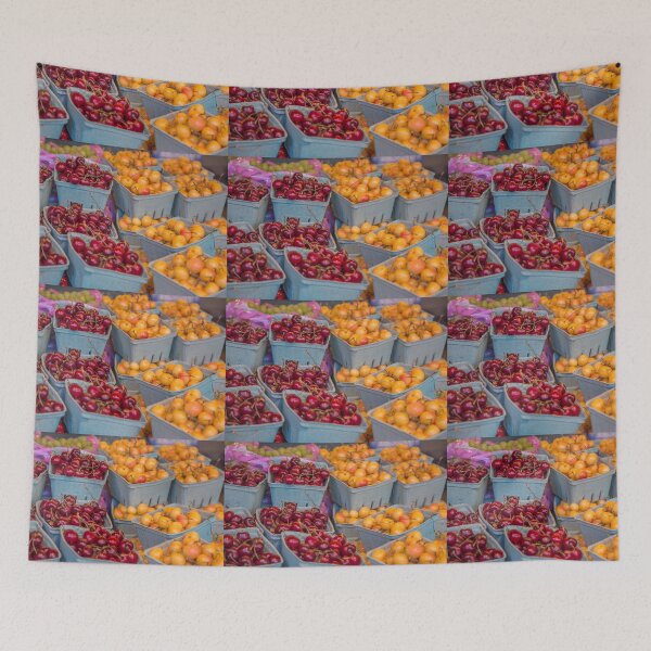 Item preview, USA. Seattle. Pike Place Market. Variety of Cherries.  designed and sold by vadim19.