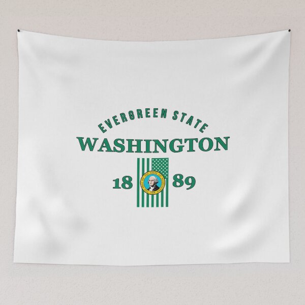 Item preview, Washington Pride Flag Native Evergreen State  designed and sold by The Junto Shop.